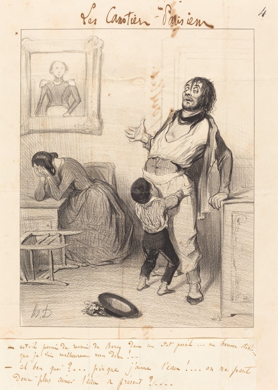 ¿Está permitido volver... en tal estado...? de Honoré Daumier