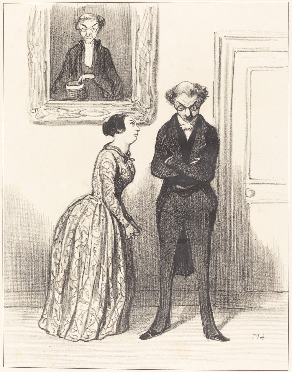 Y decir que aquí hay tres... acusado que no pude condenar!... de Honoré Daumier