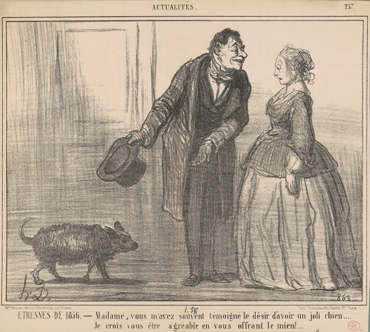 Etrennes de 1856 ... de Honoré Daumier