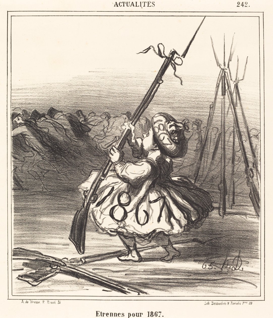 Estrenas para 1867 de Honoré Daumier