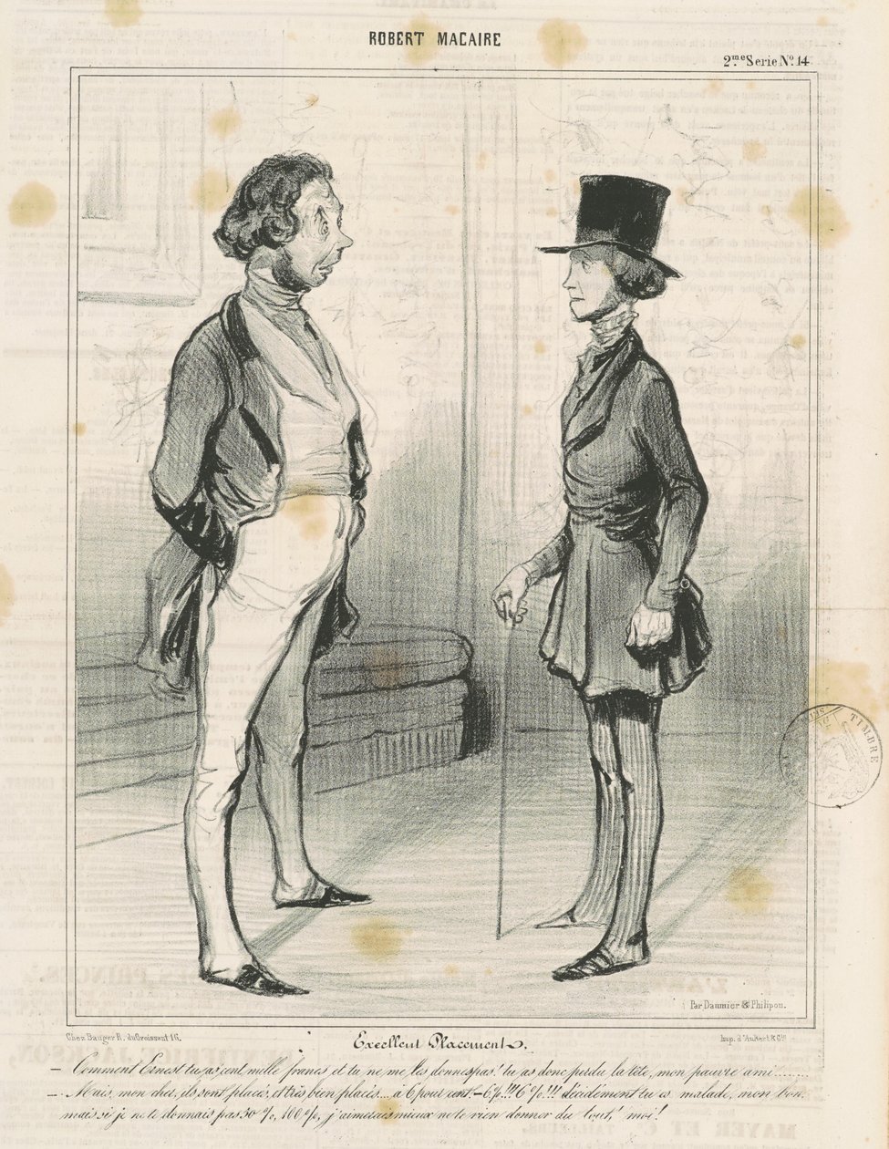 Excelente colocación de Honoré Daumier