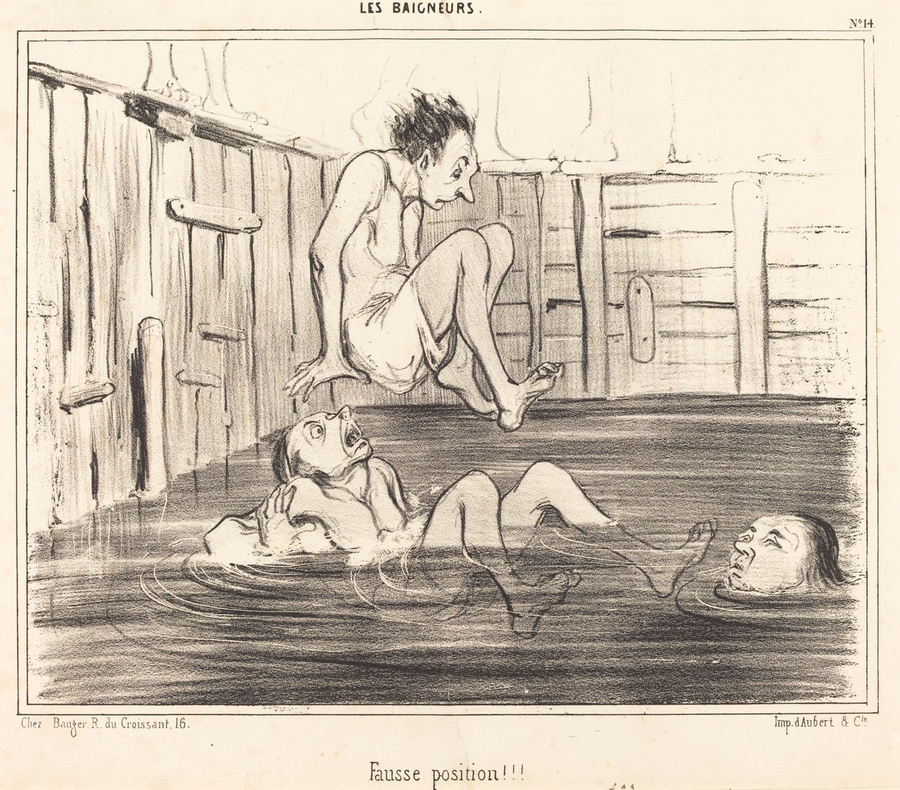 ¡Posición falsa! de Honoré Daumier