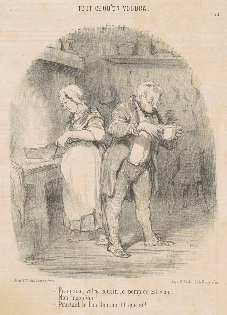 François, su primo el bombero ha venido ... de Honoré Daumier