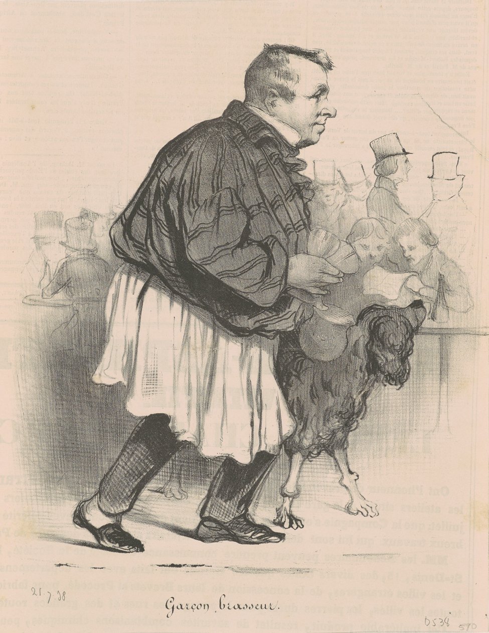 Garzón cervecero ... de Honoré Daumier