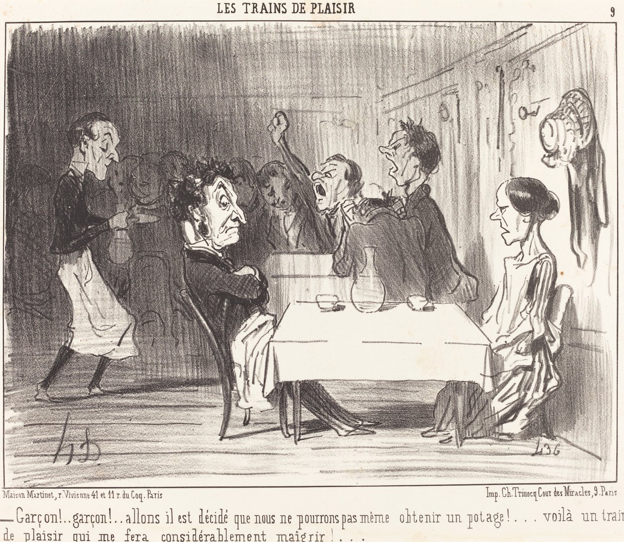 ¡Garzón!... ¡garzón!... vamos, está decidido... de Honoré Daumier