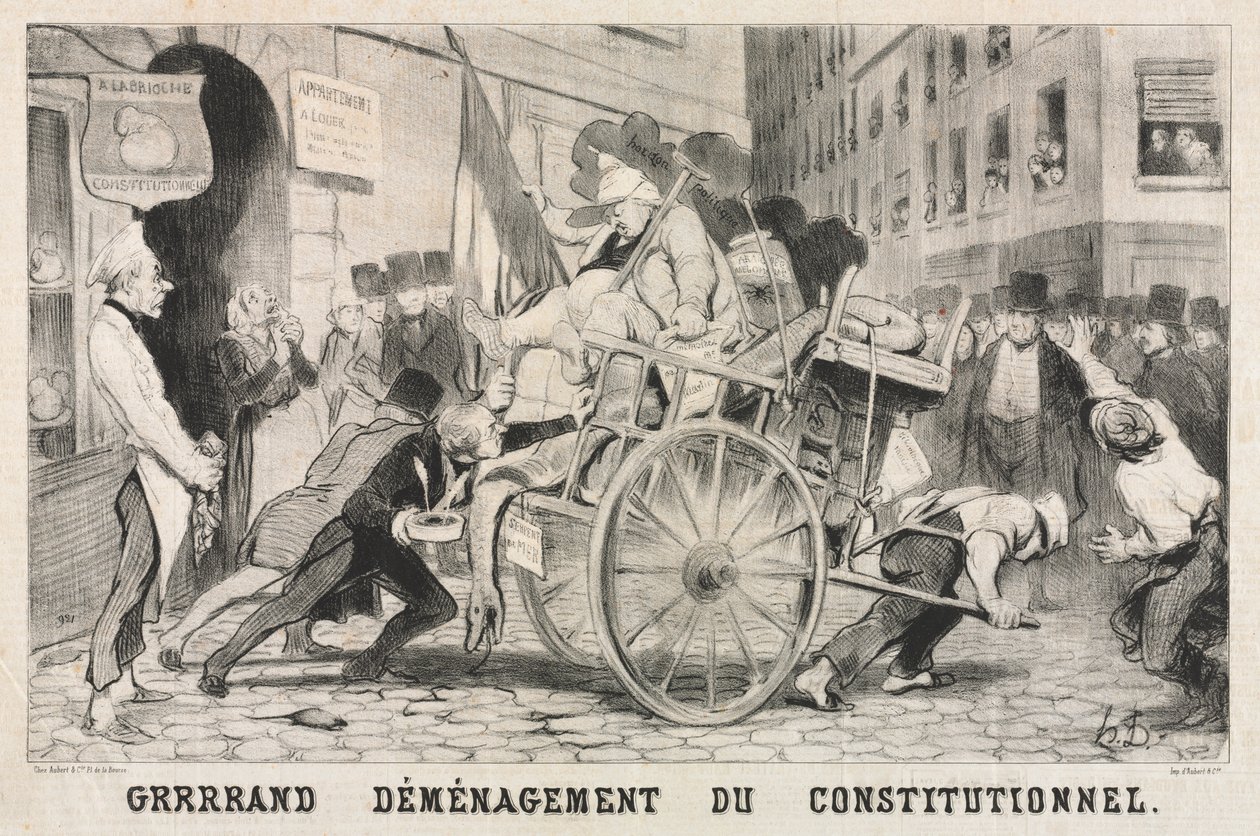 Gran Remoción del Establecimiento Constitucional de Honoré Daumier