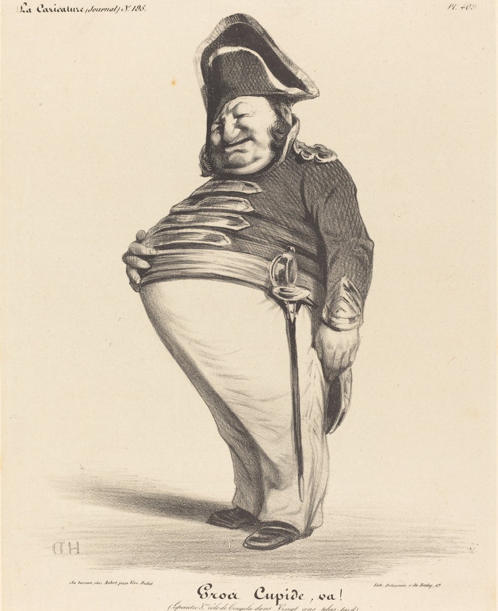 Gros Cupide, ¡va! de Honoré Daumier