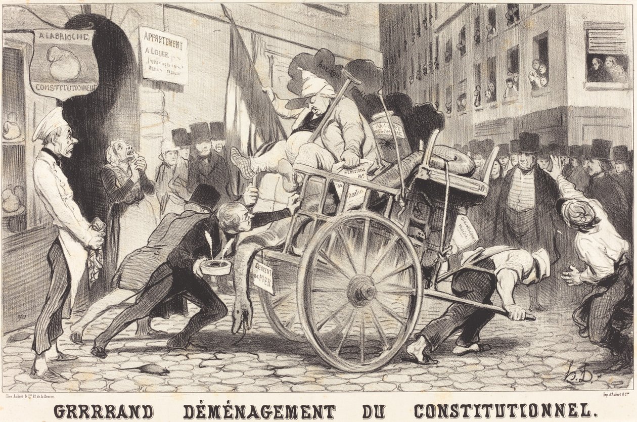 Gran Mudanza del Constitucional de Honoré Daumier