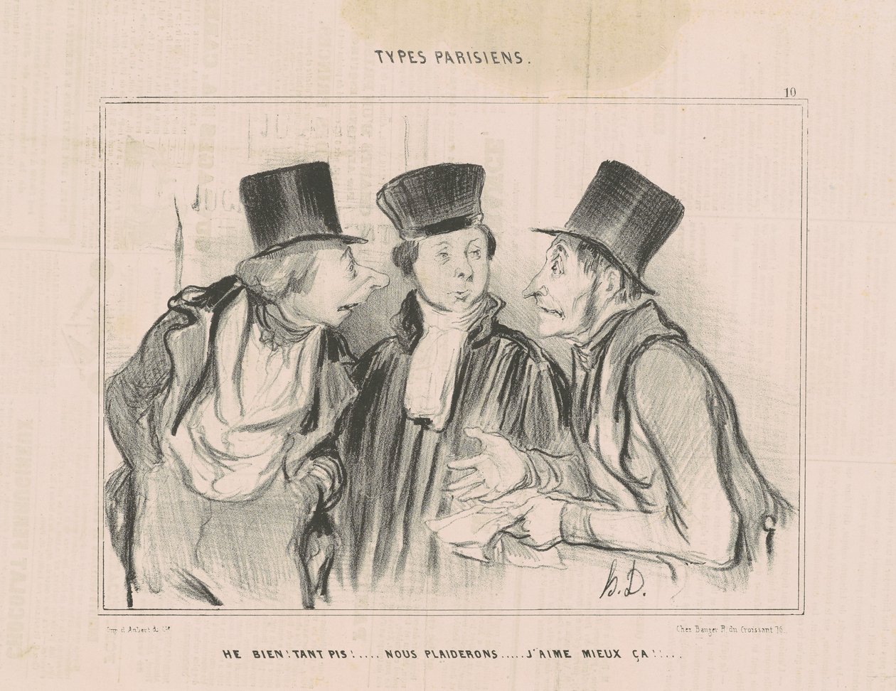 ¡Bueno! ... pleitearemos. prefiero eso ... de Honoré Daumier