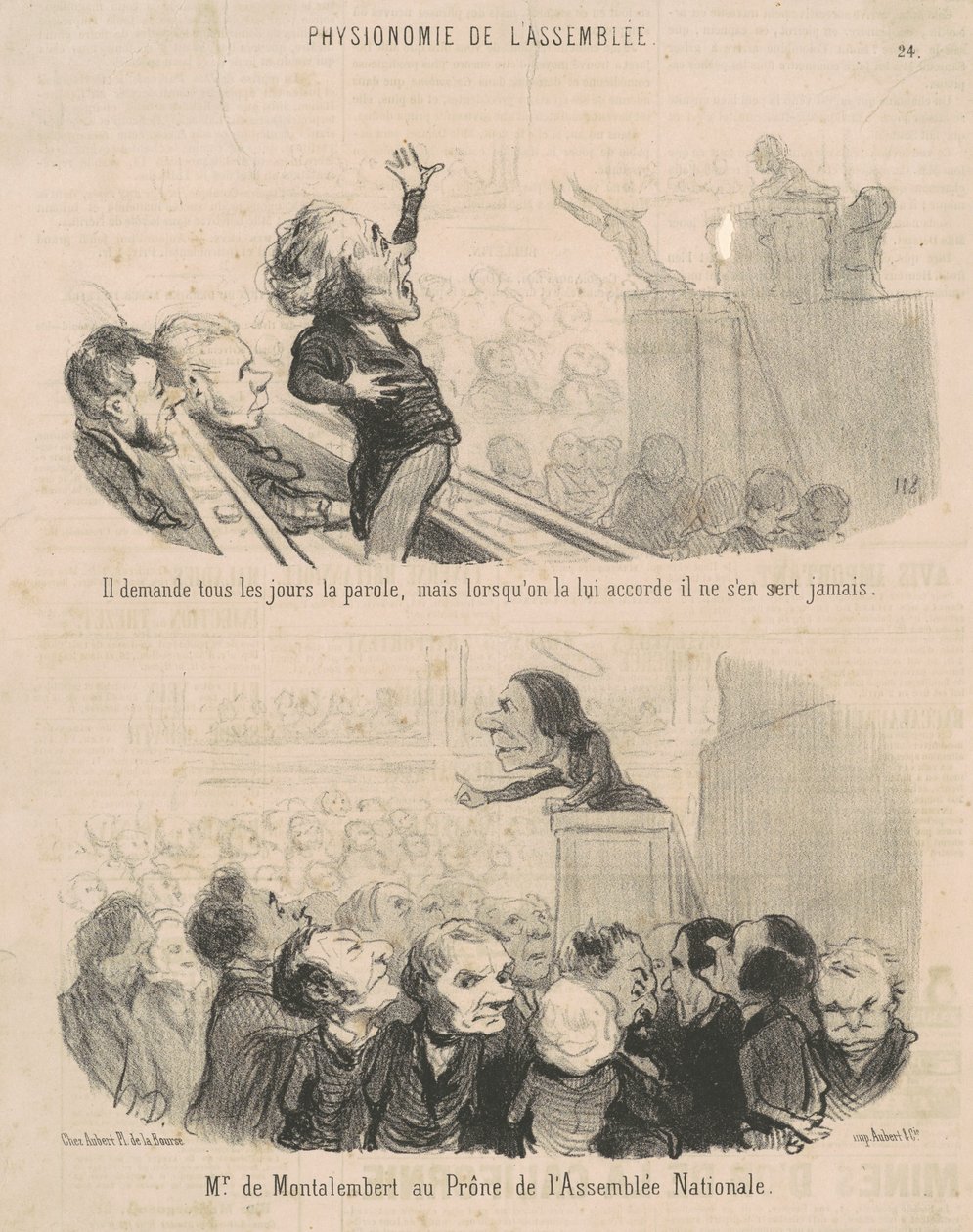 Pide la palabra todos los días ... de Honoré Daumier