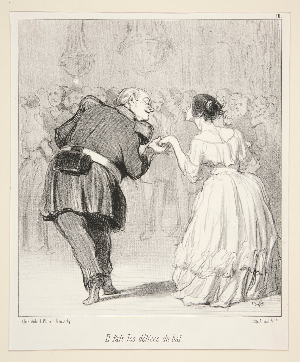 Hace las delicias del balón., de Les Banqueteurs de Honoré Daumier