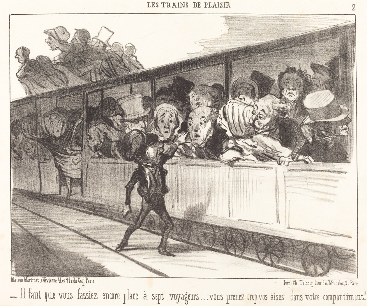 Es necesario que hagas más espacio... de Honoré Daumier