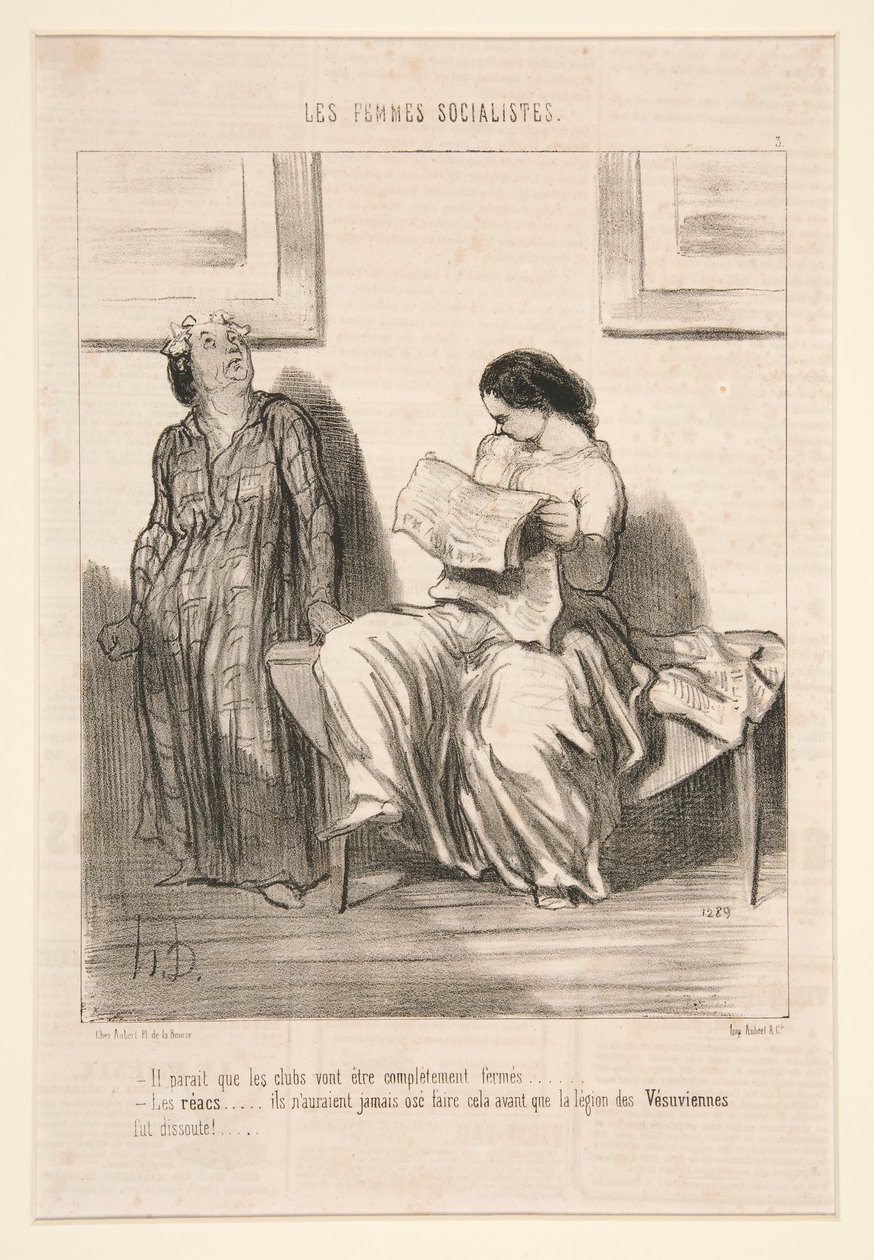 Parece que las discotecas van a estar completamente cerradas de Honoré Daumier