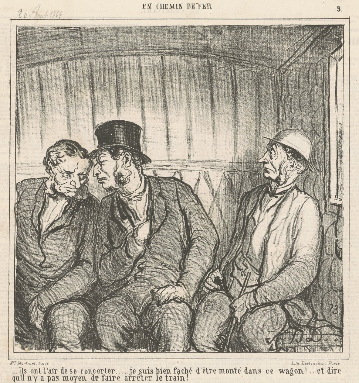 Parece que están consultando ... de Honoré Daumier