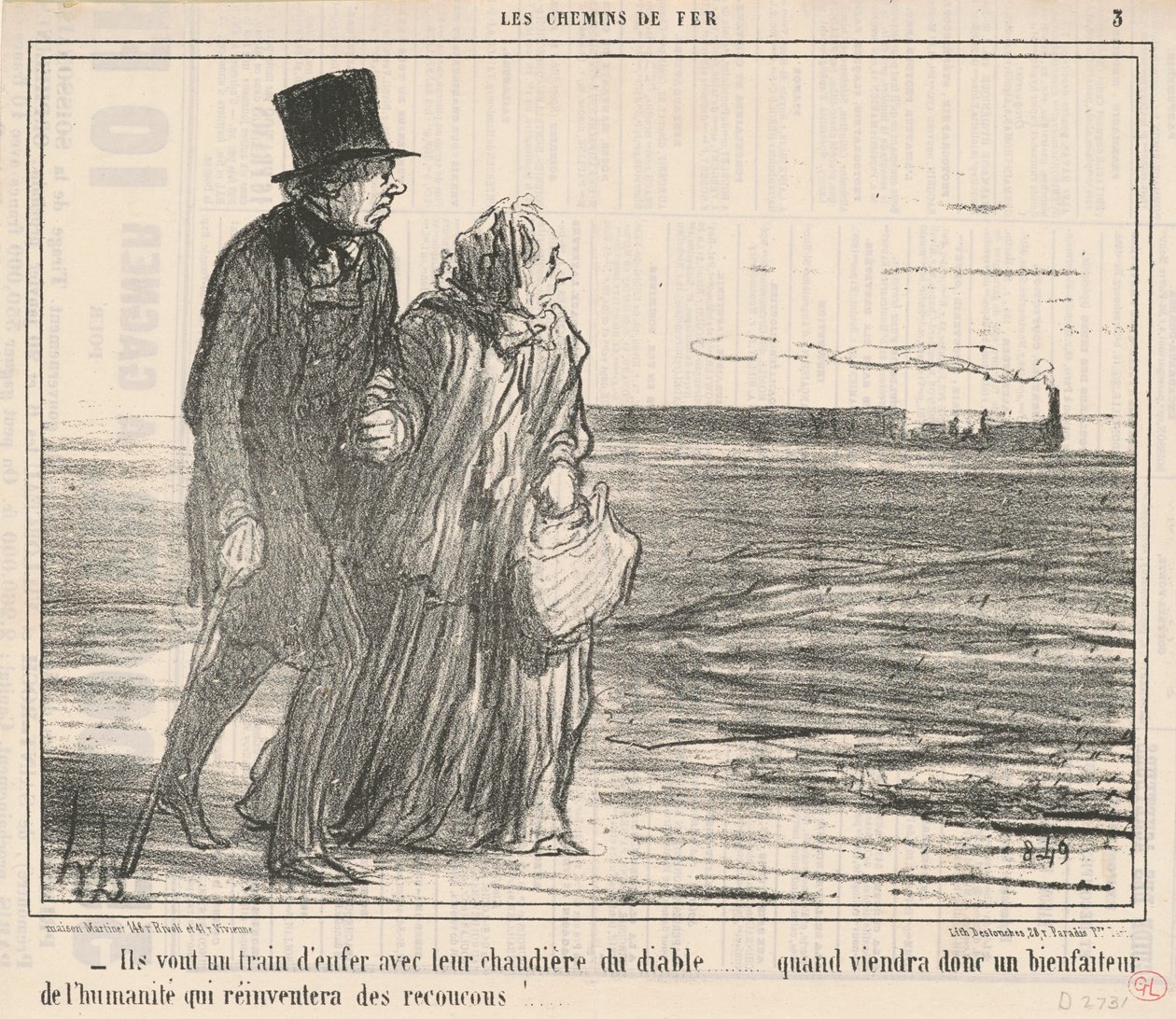 Van a toda velocidad ... de Honoré Daumier