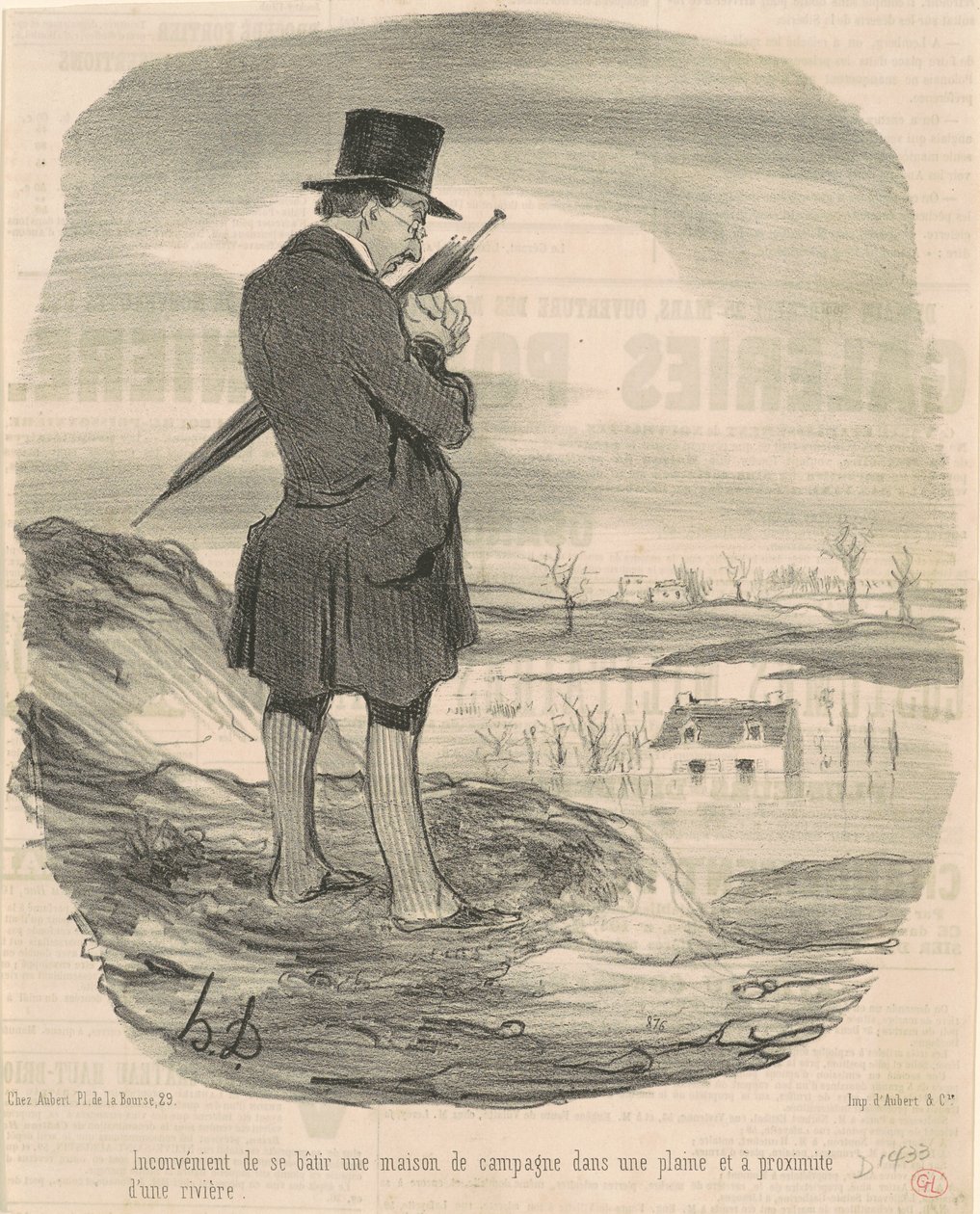 Inconveniente de construir una casa de campo ... de Honoré Daumier