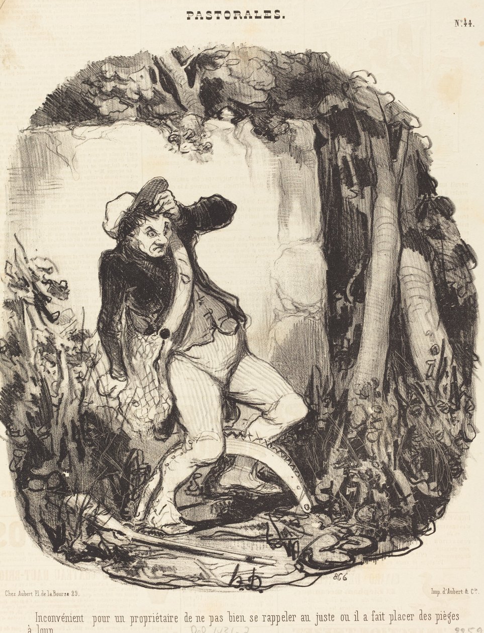 Inconveniente para un propietario no... de Honoré Daumier