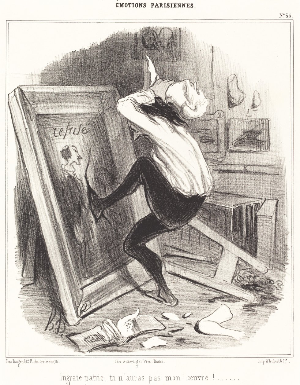 ¡Patria ingrata, no tendrás mi obra!... de Honoré Daumier