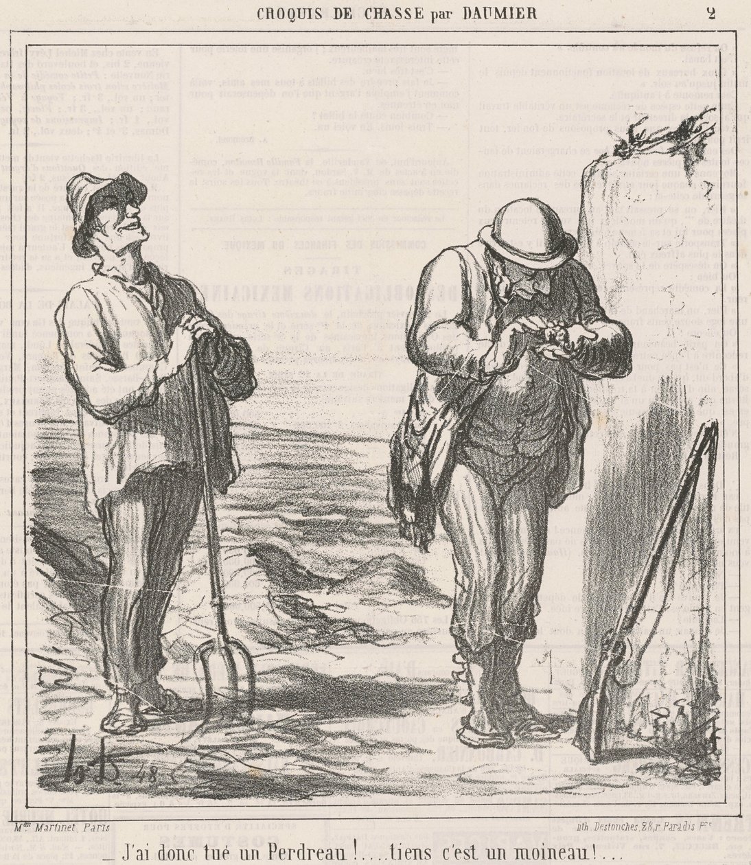¡Entonces he matado una perdiz! de Honoré Daumier