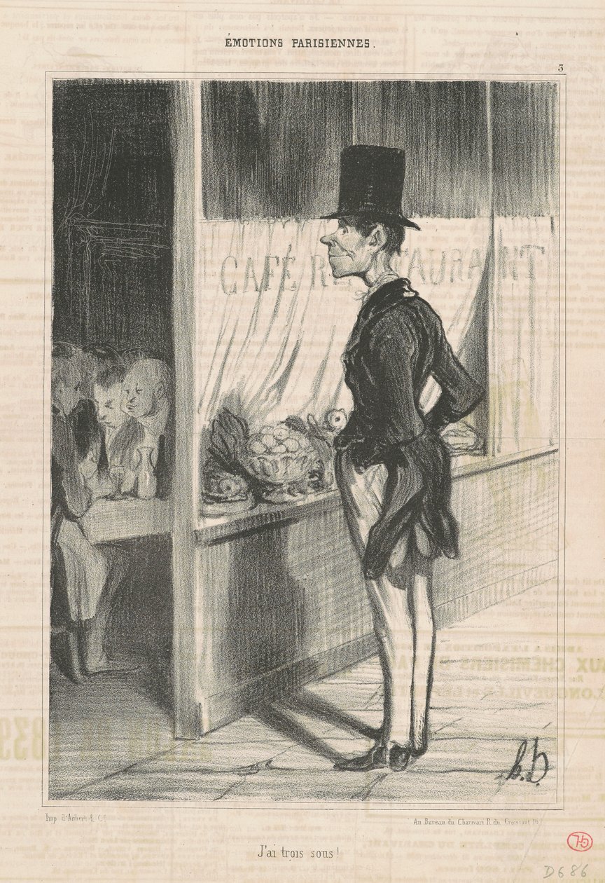 Tengo tres centavos de Honoré Daumier