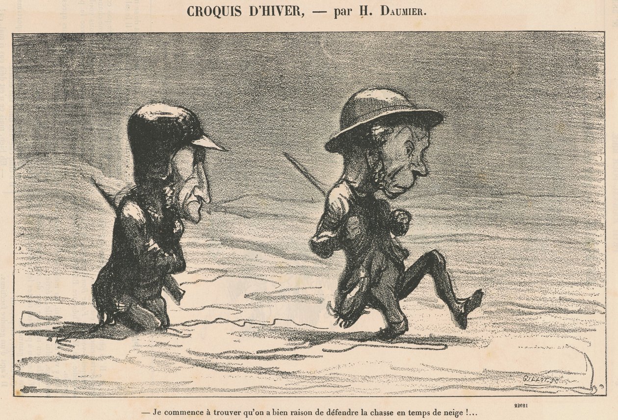 Empiezo a encontrar ... en tiempo de nieve! ... de Honoré Daumier