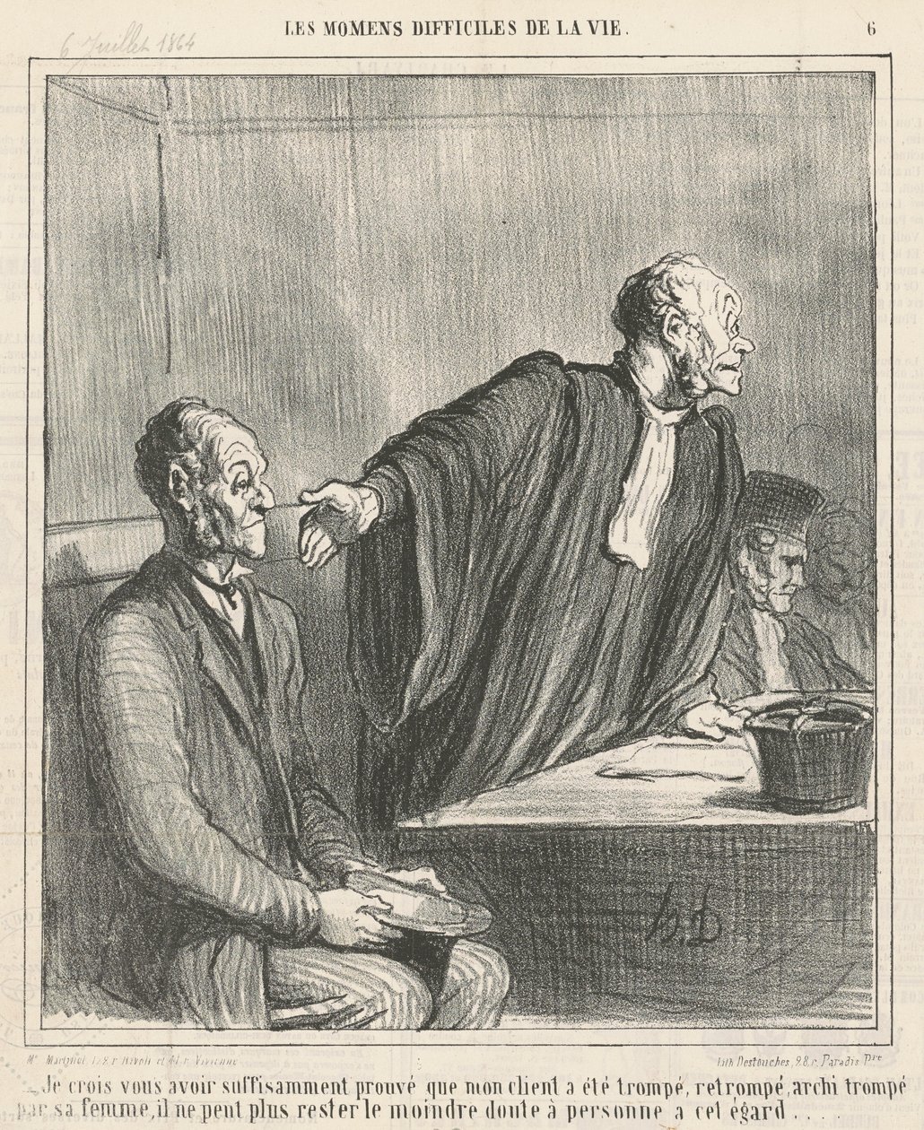 Creo haberte ... demostrado que mi cliente ... de Honoré Daumier