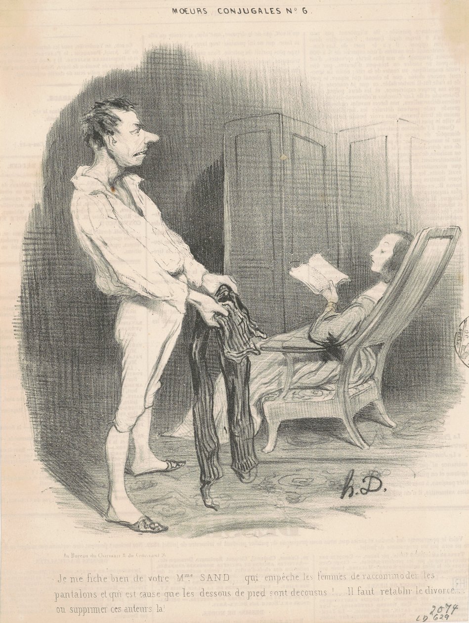 No me importa su señora Sand... de Honoré Daumier