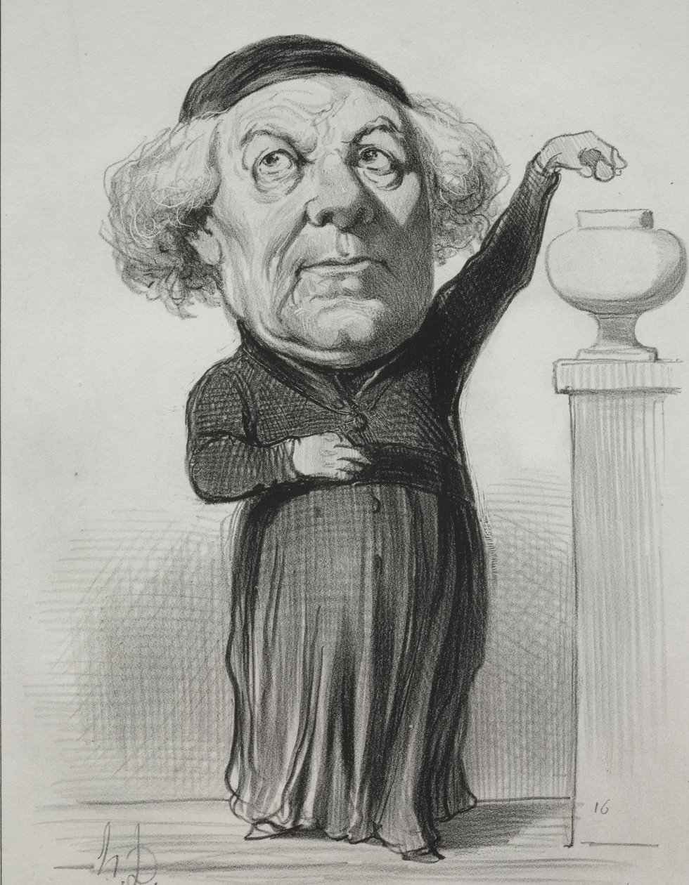Jean Jacques Fayet, obispo de Orleans de Honoré Daumier