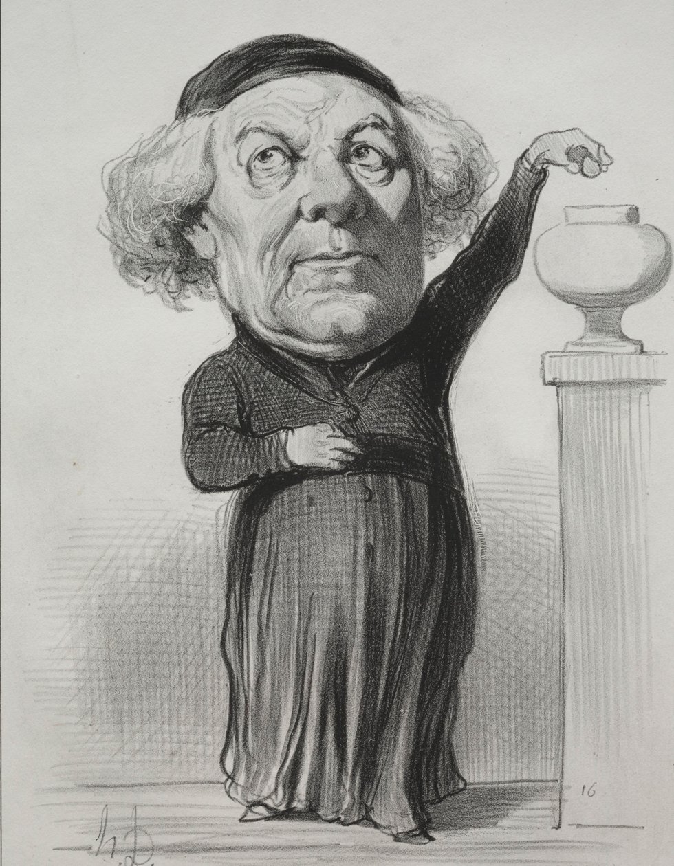 Jean Jacques Fayet, Obispo de Orleans, 1849 de Honoré Daumier