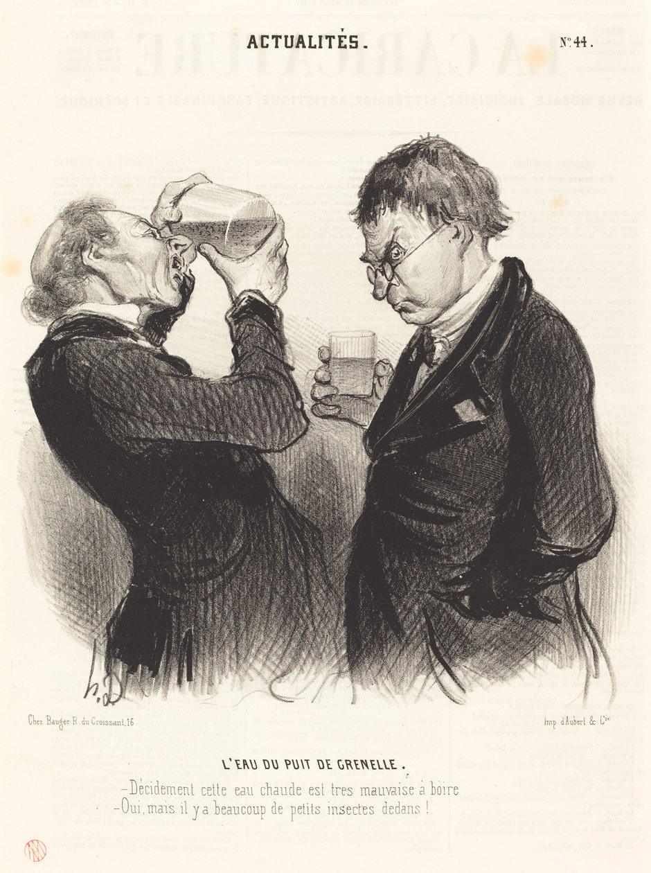 El agua del pozo de Grenelle de Honoré Daumier