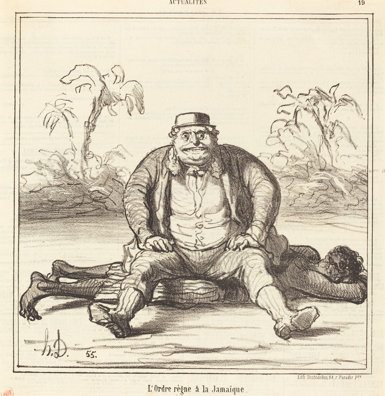 El orden reina en Jamaica de Honoré Daumier