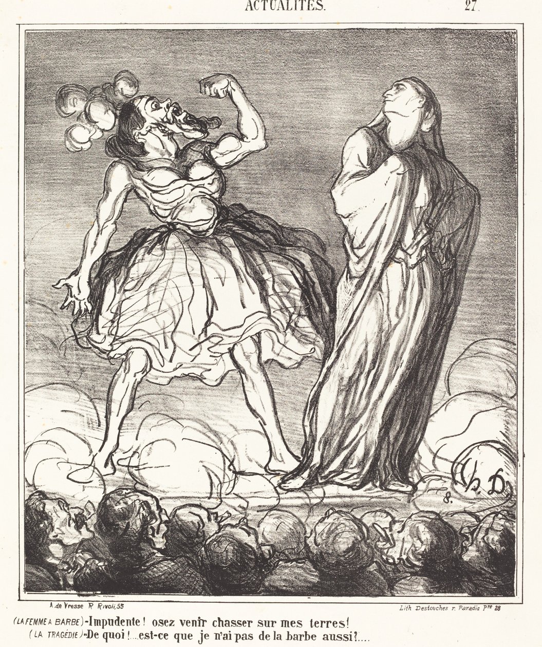 La mujer barbuda de Honoré Daumier