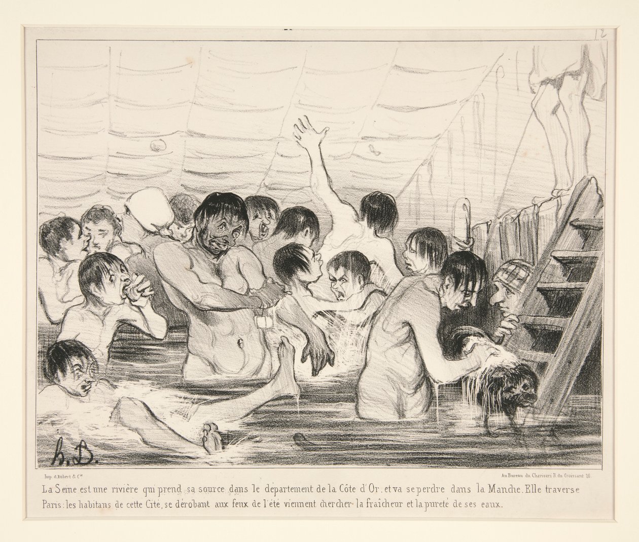 El Sena es un río que nace en el departamento de Cote d de Honoré Daumier