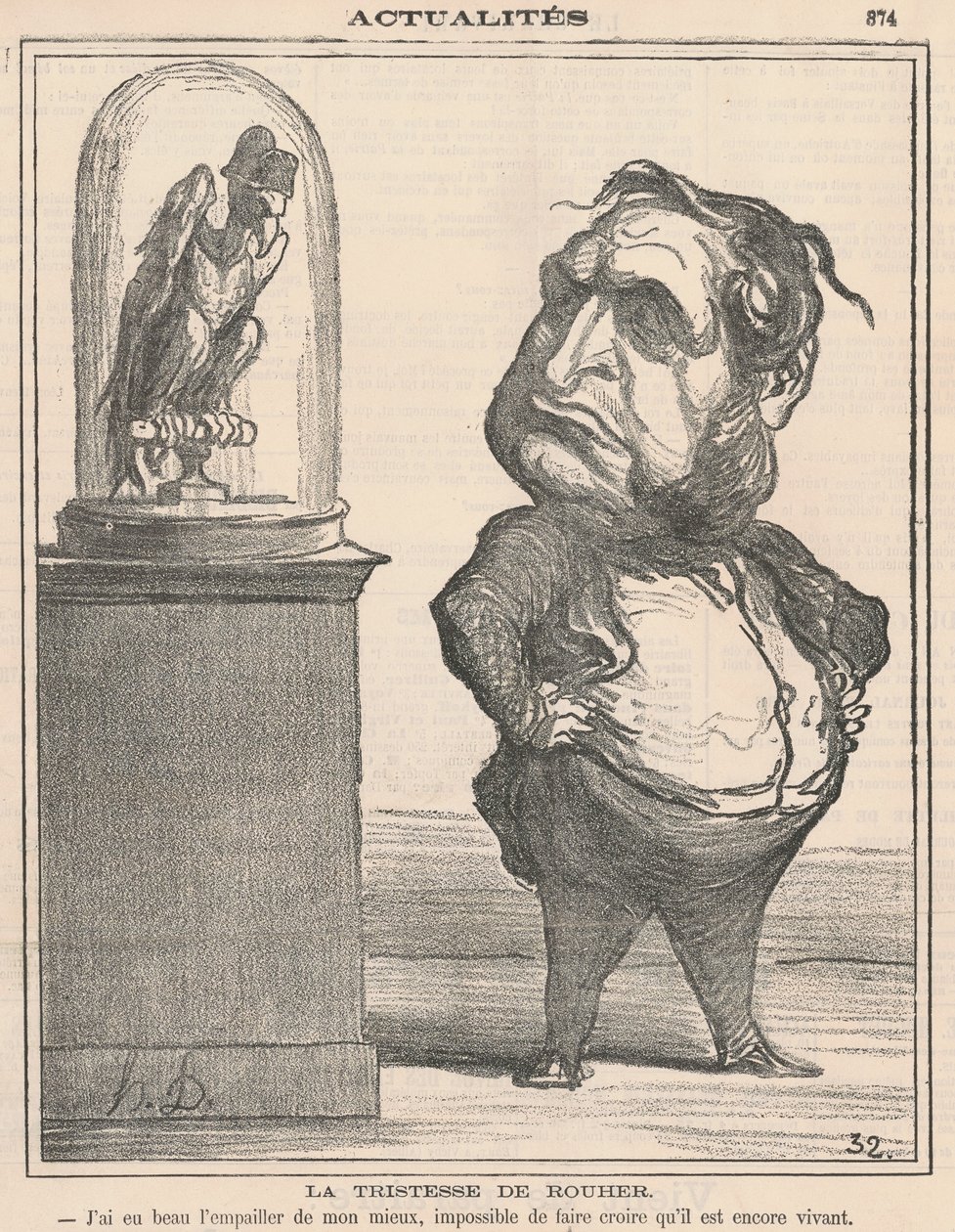 La tristeza de Rouher de Honoré Daumier