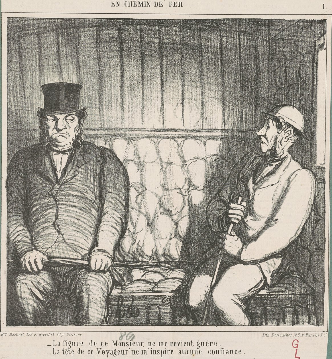La cara de ese señor no me convence de Honoré Daumier