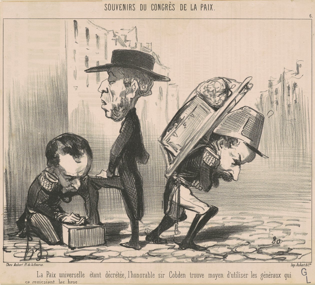 La paz universal siendo decretada... de Honoré Daumier