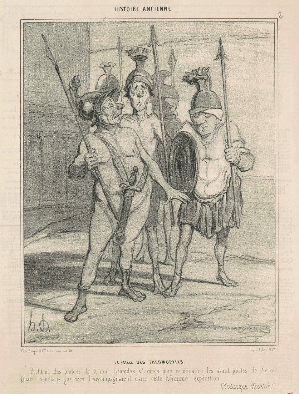 La víspera de las Termópilas de Honoré Daumier