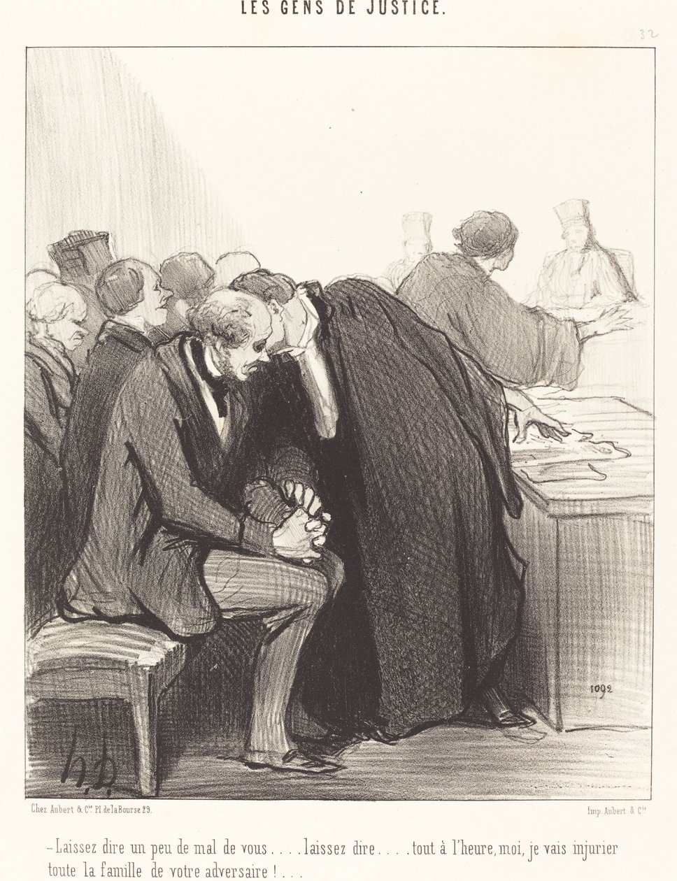 Deja que hablen un poco mal de ti... de Honoré Daumier