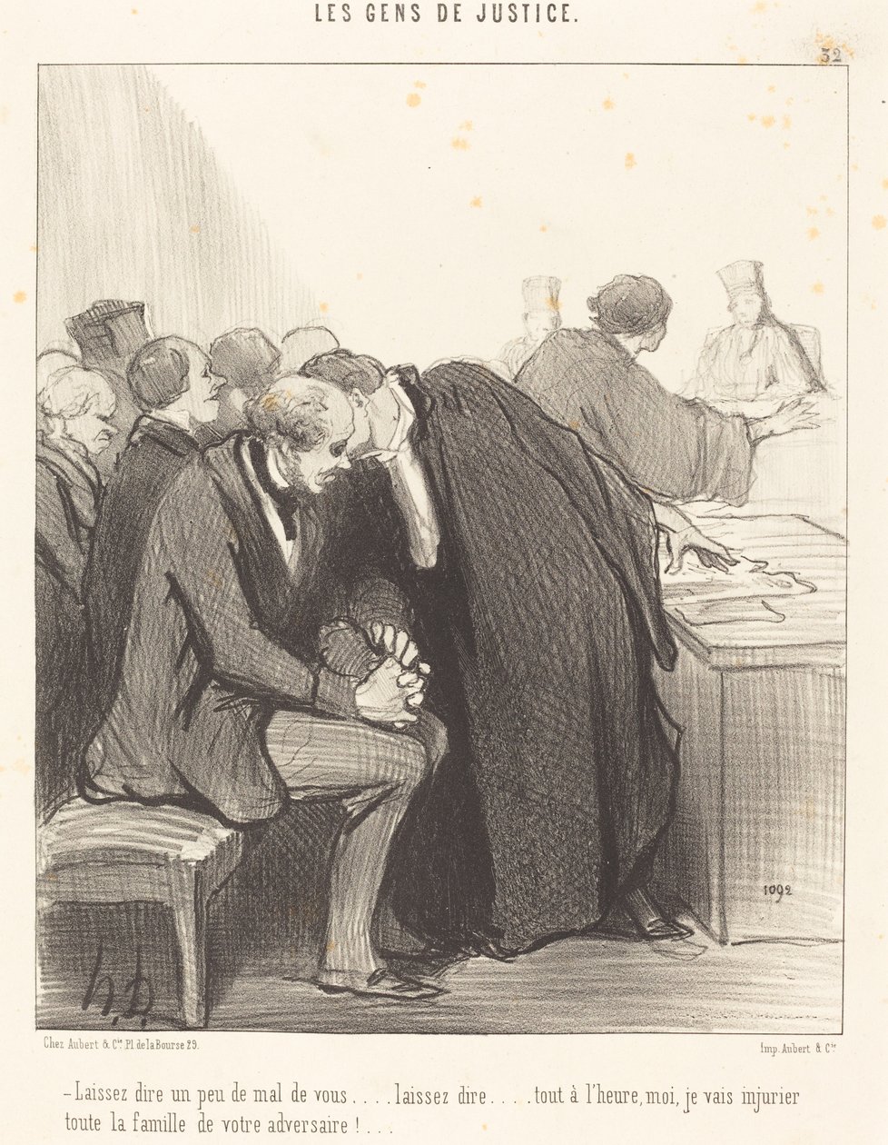 Deja que hablen un poco mal de ti de Honoré Daumier