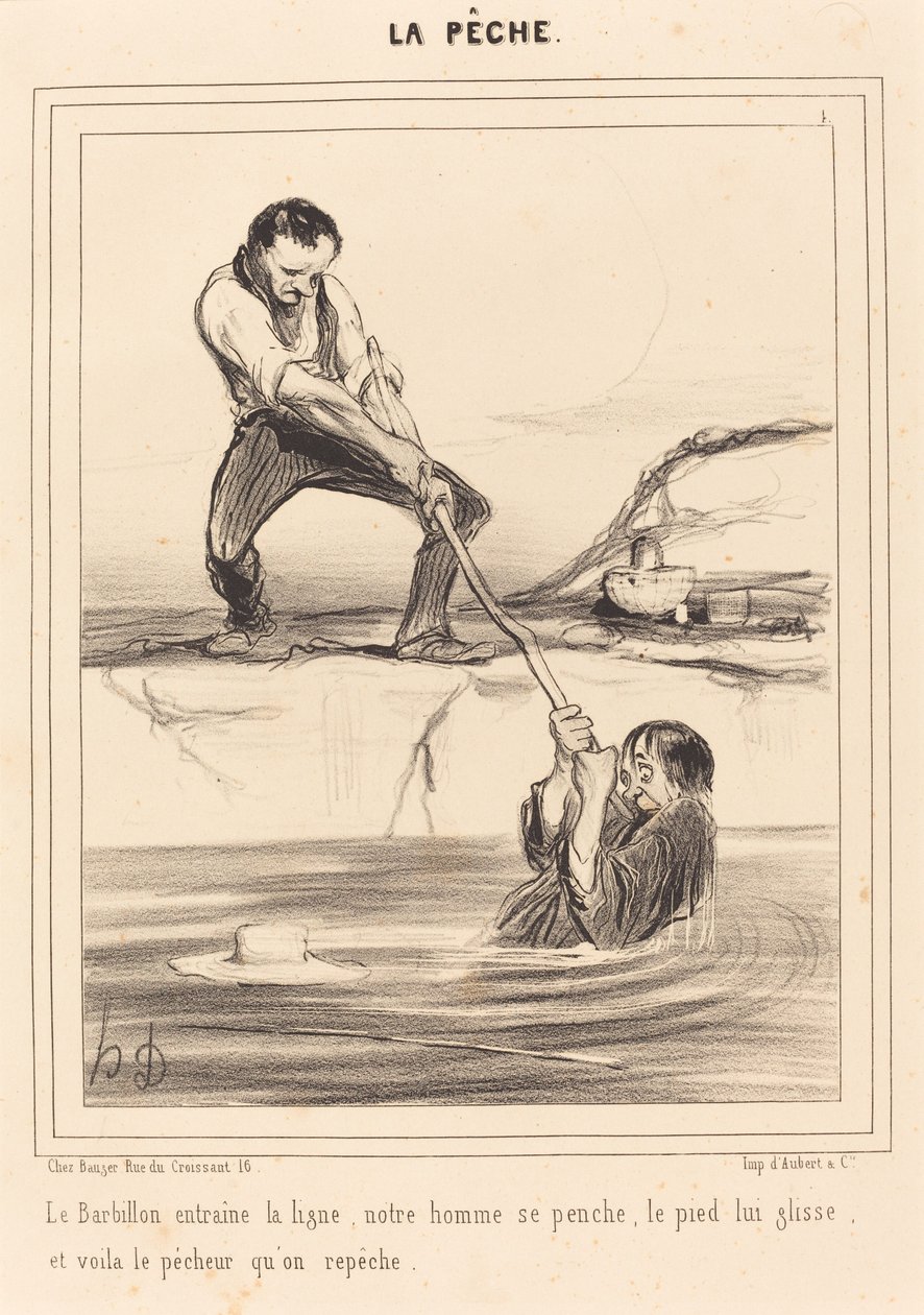 Le Barbillon entraine... de Honoré Daumier