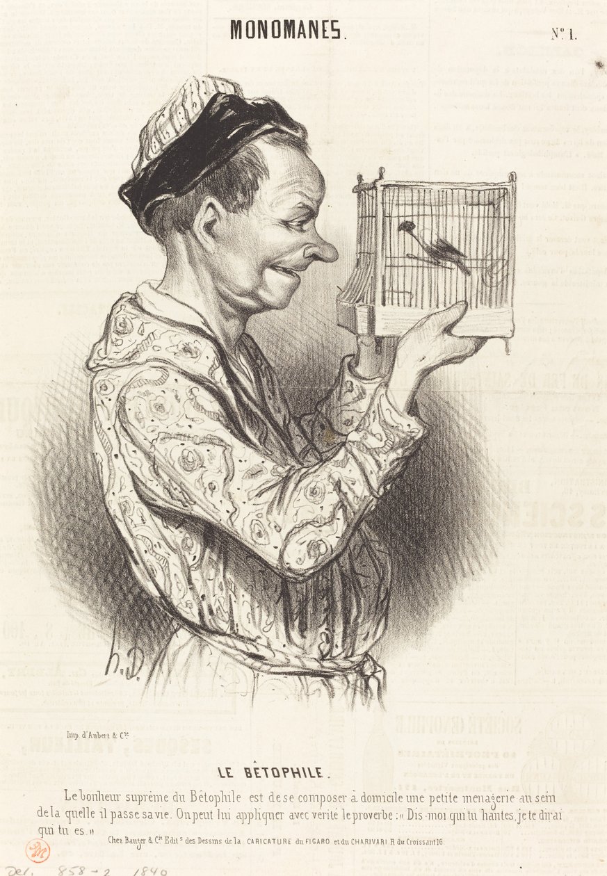 El betófilo de Honoré Daumier