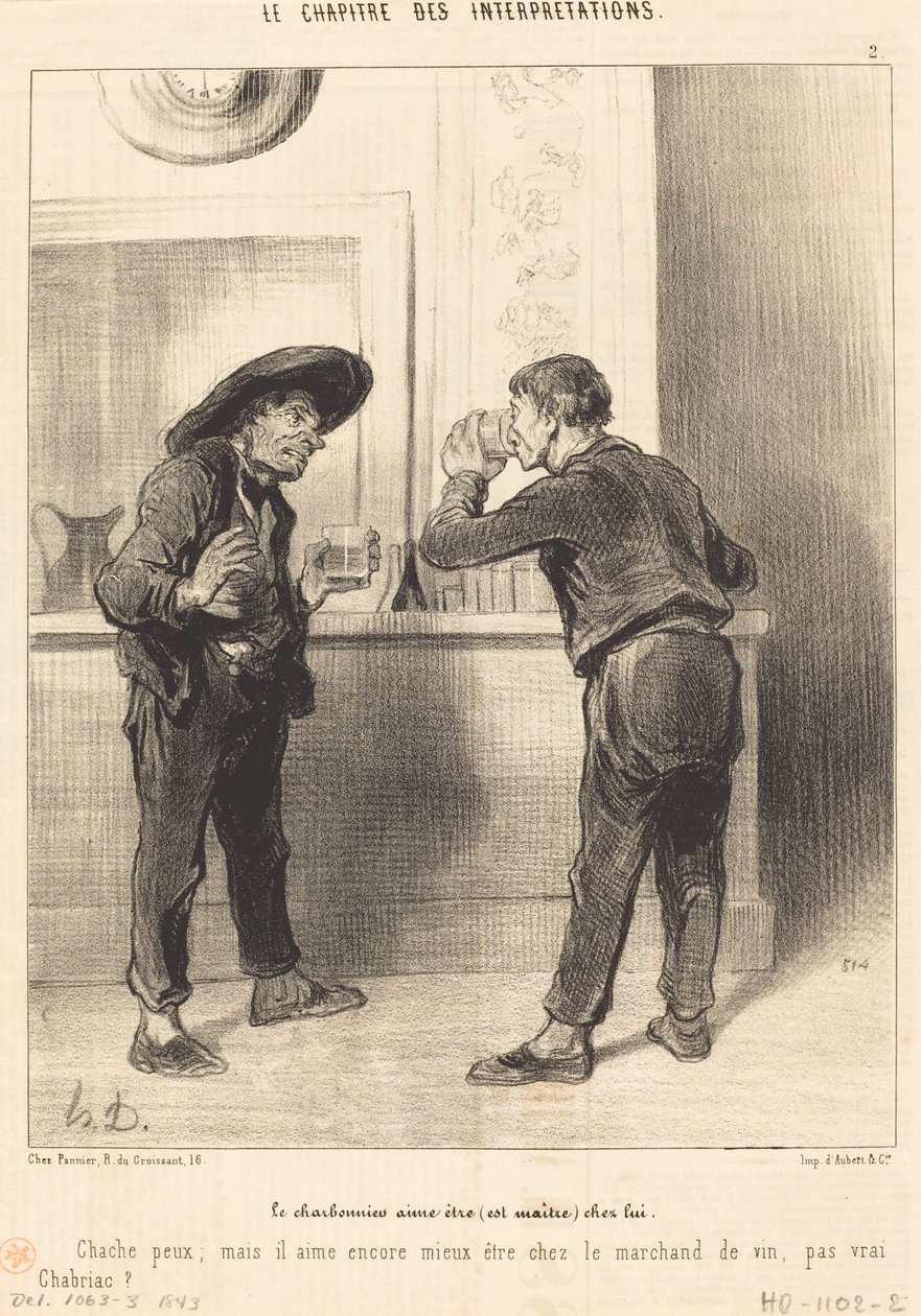 El carbonero ama ser... de Honoré Daumier