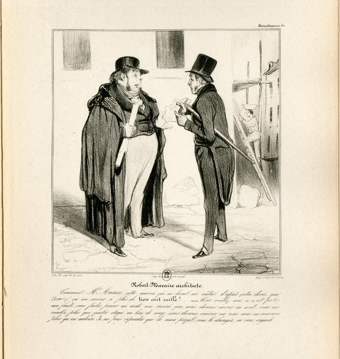 Le Charivari, Satirique en N & B de Honoré Daumier