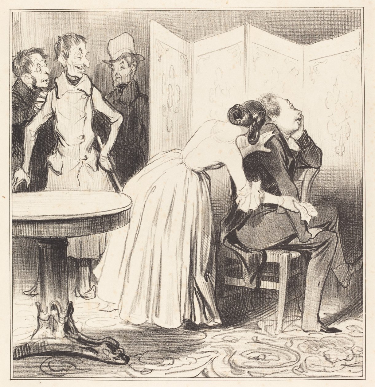 El caballero de los Adrets es el amante... de Honoré Daumier