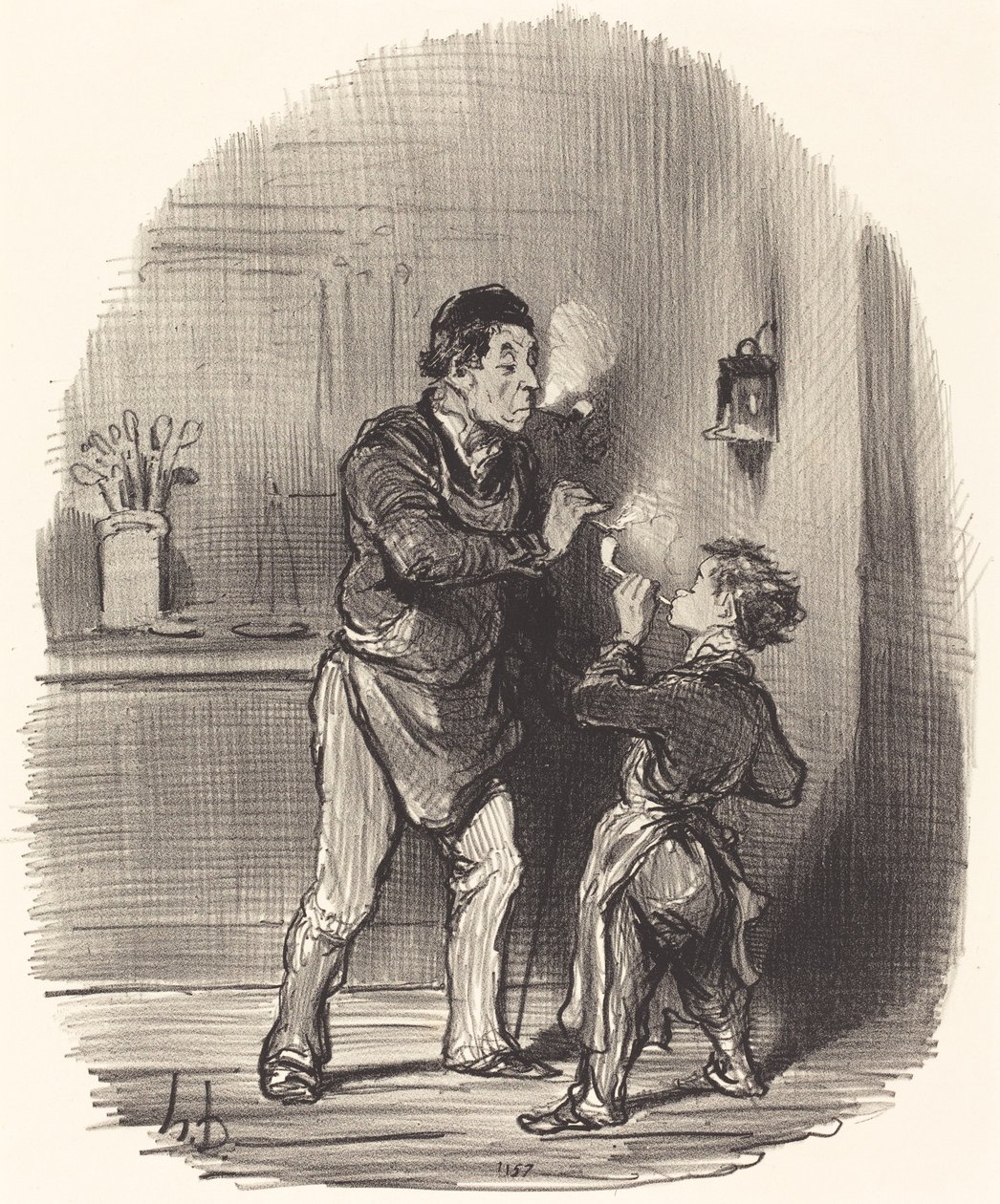 El filósofo trapero de Honoré Daumier