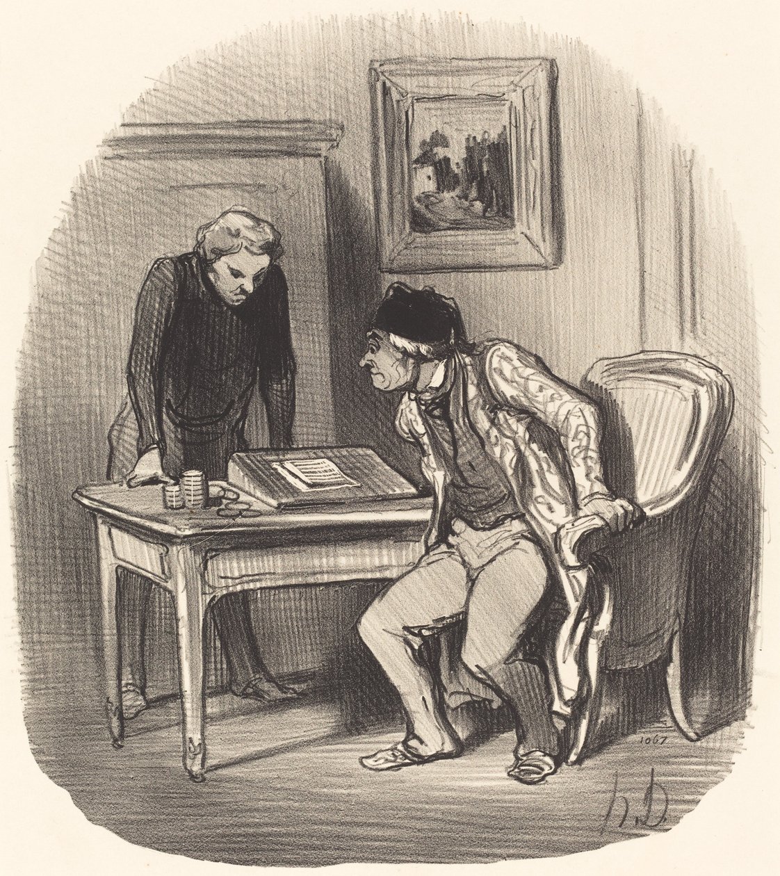 ¿La cuenta es exacta? de Honoré Daumier
