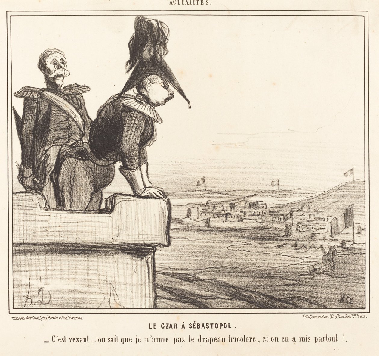 El Zar en Sebastopol de Honoré Daumier