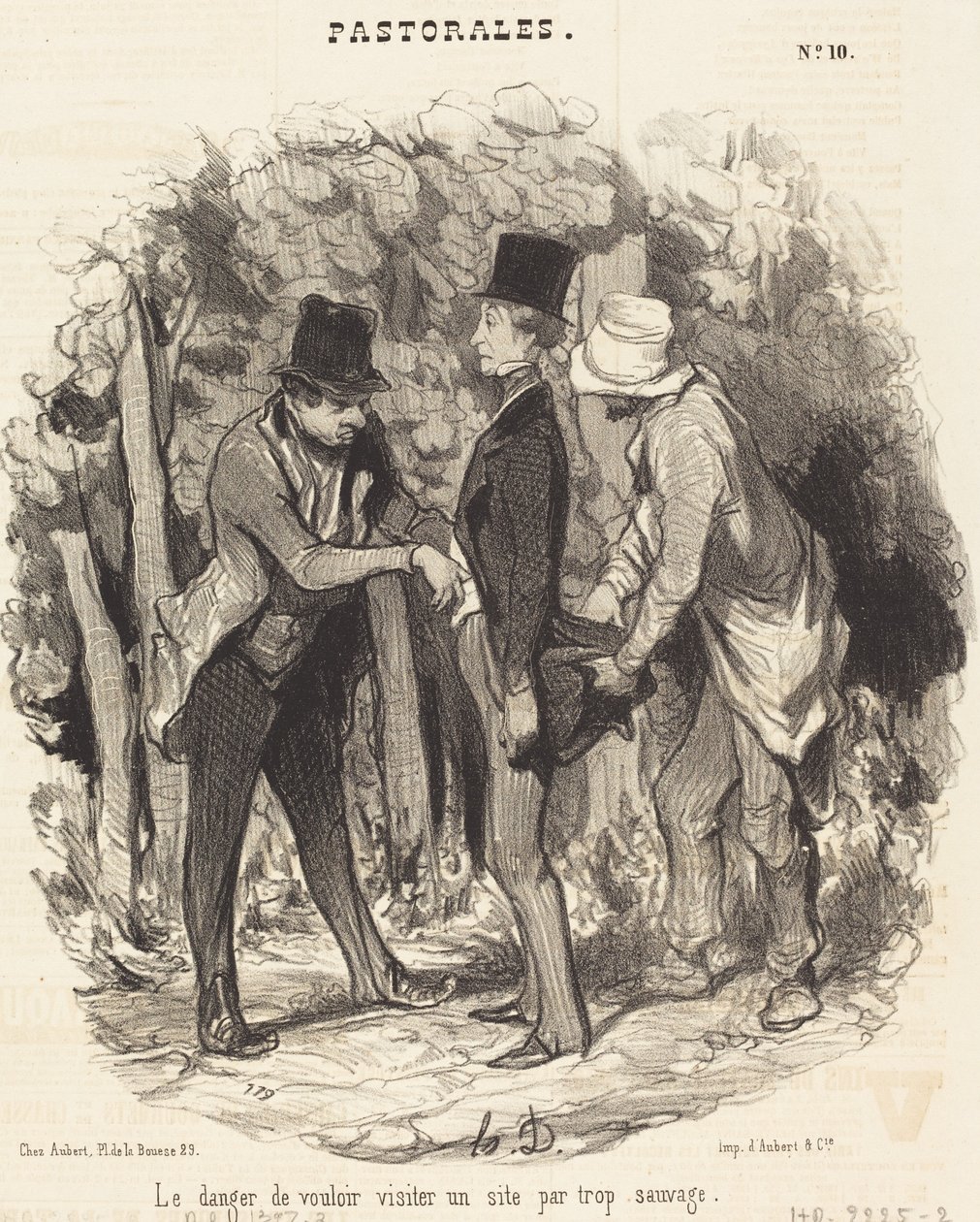 El Peligro de... visitar un sitio demasiado salvaje de Honoré Daumier