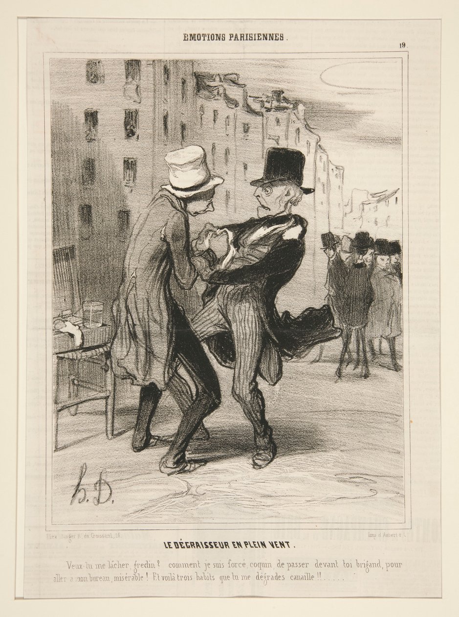 El Desengrasante al aire libre de Honoré Daumier