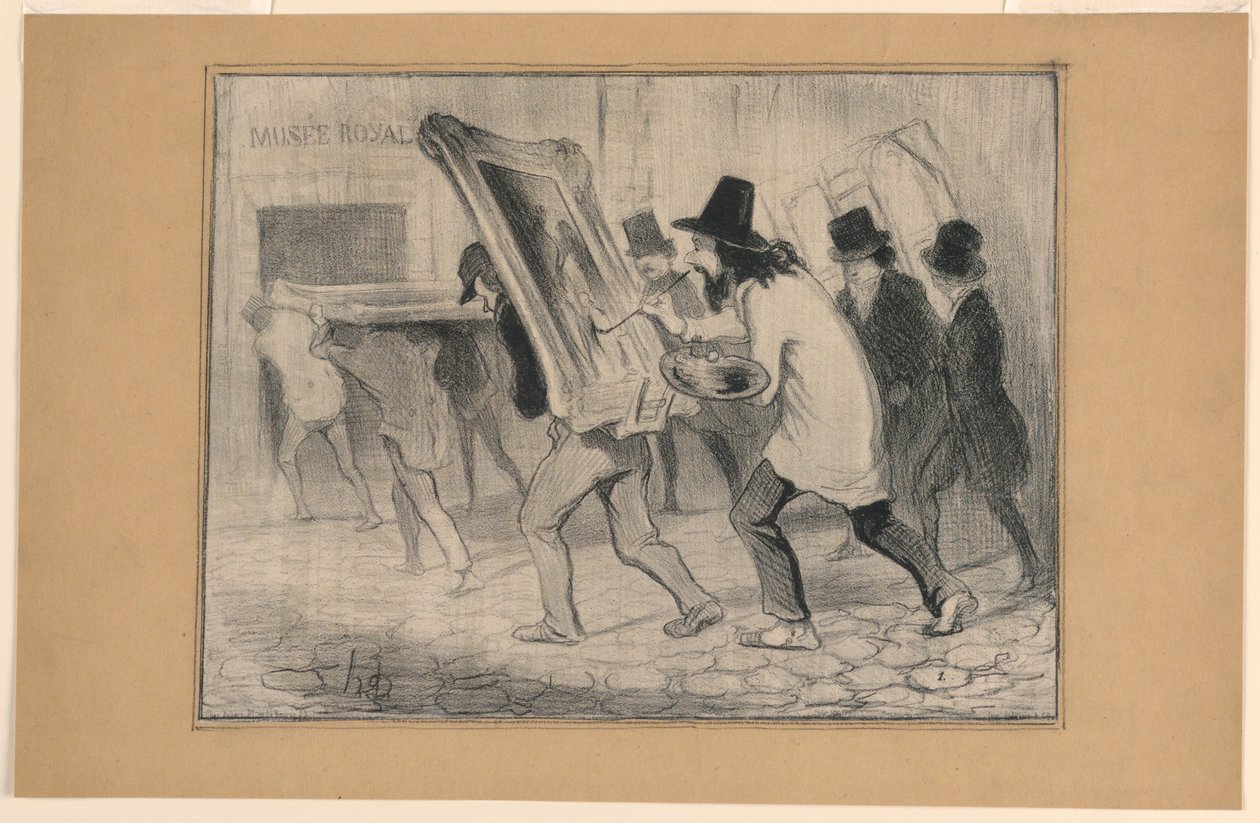 Le Dernier Jour de la Réception des Tableaux, de Charivari de Honoré Daumier